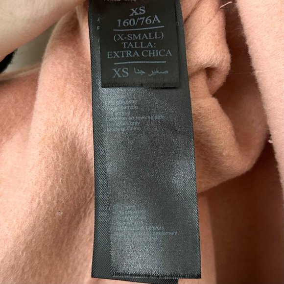 All Saints Anya Pink Wool Blend Longline Coat XS - Picture 8 of 11